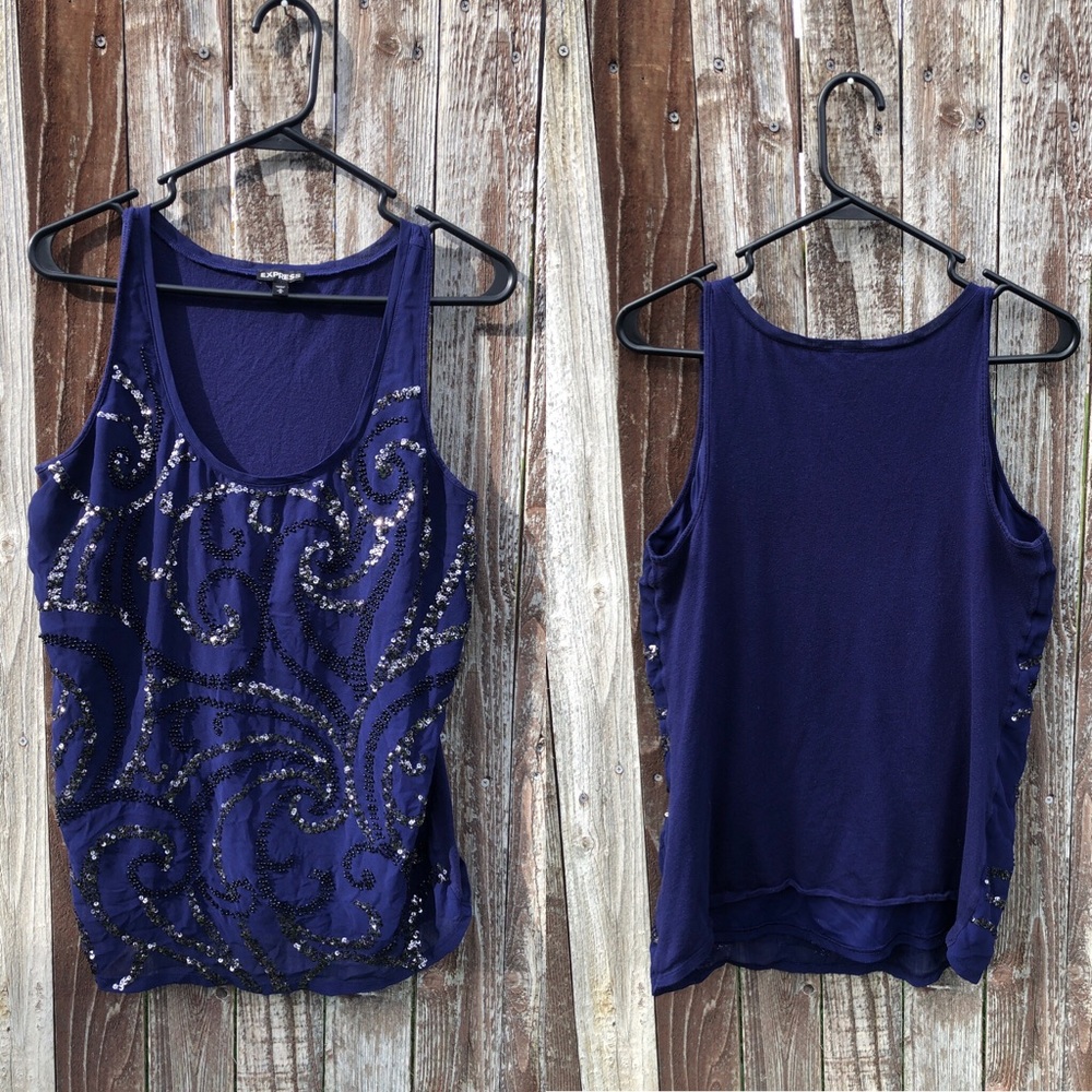 Express Blue Tank Top